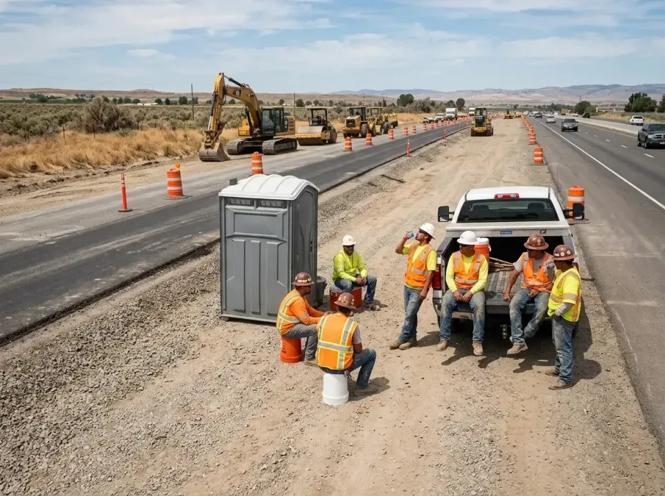 highway-road-construction-crew-007 — frequently asked questions, Porta Potty and Restroom Rentals in Cutler, CA